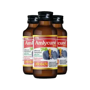 AIMIL Amlycure Syrup Healthy Liver Tonic with Herbal Properties for Improved Digestion and Better Appetite| 200 ML (Pack of 3)