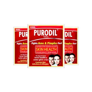 AIMIL Purodil Blood Purifying Formula for Healthy Skin| Clear Complexion Ayurvedic Tabb.| 30 Tabb. (Pack of 3)