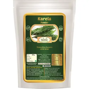 Biotic Natural Karela Powder (Momordica charantia) - 200 Gm
