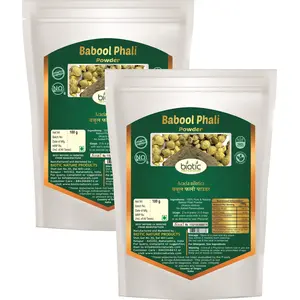 Biotic Babool Phali Powder (Acacia Nilotica) Kikar Phali Powder - 200g