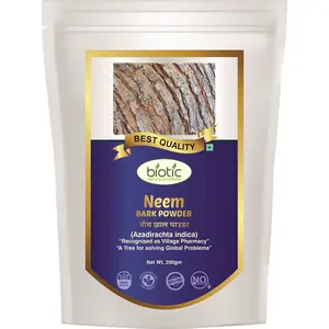 Biotic Natural Neem Bark Powder (Azadirachta Indica) 200 gm