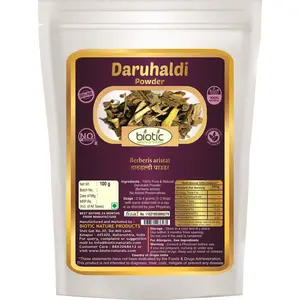 Biotic Natural Daruhaldi Powder (Berberis aristata) Indian Barberry Powder - 100 gms