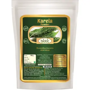 Biotic Karela Powder (Momordica charantia) - 100 g