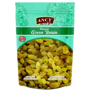 Ancy Indian Green Raisins (kishmish) Long Size and Sweet (250 Grmas)