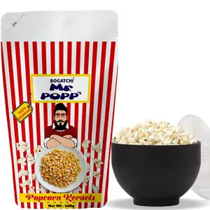 BOGATCHI Natural Popcorn Kernels | 100% Popping Popcorn Kernels| Ready to Cook | Instant Popcorn |Popcorn Seeds |400g |A2