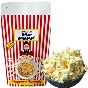 BOGATCHI Natural Popcorn Kernels | 100% Popping Popcorn Kernels| Ready to Cook | Instant Popcorn |Popcorn Seeds |400g |A1