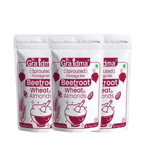 ByGrandma Beetroot Cereal Mix Sprouted Cereal Mix for Children | Organic Sprouted Cereal Mix Beetroot Flavor | Preservative Free Multigrain Sprouted Cereal Mix - 840g