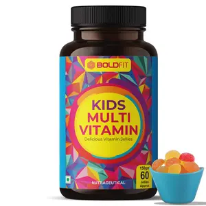 Boldfit Multivitamin Gummies For Kids And Adults For Immunity Support & Energy Support - Multiflavored - 60 Gummies