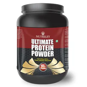 CRD Ayurveda Ultimate Protein Whey Protein Supplement - 500 g (Strawberry)