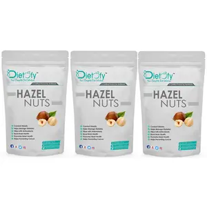 Dietofy Hazel Nuts 750gm A Healthy Diet Solution (250g Each Pack 3