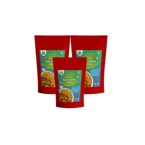 Dryfii Pure (Jain) Home-Made Dehydrated Vegetable Macaroni Pasta Pack of 3 (150X3) Ready to Eat |Gluten Free | Instant Food | Cooked in Mild Spices