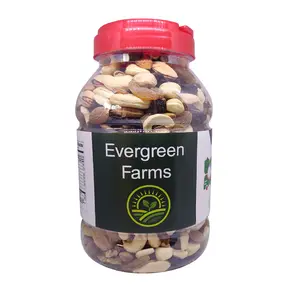 Evergreen Farms Healthy Dry Fruits Mix Rich in Protiens and Natural Immunity Booster in Pet Jar 1 Kg