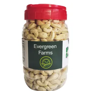 Evergreen Farms Natural Fresh Cashew Kaju Wholes with Natural Taste in Pet Jar 500 Grams
