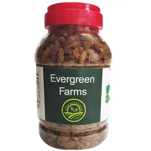 Evergreen Farms 100% Natural Dried Kishmish Golden Raisins 1 KG in Pet Jar
