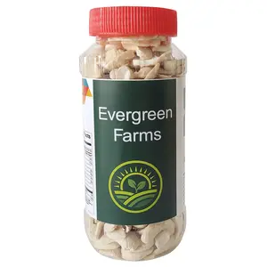 Evergreen Farms Fresh Cashews Kaju Natural 2 Piece Split in Pet Jar 250 Grams