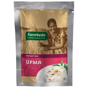 Farmveda Upma Mix Pack of 2 (250g) | Upma Mix | Healthy & Tasty | Ready to Eat. Upma Mix Brings You The Authentic Taste & Goodness. Ready in Just a Few Minutes.