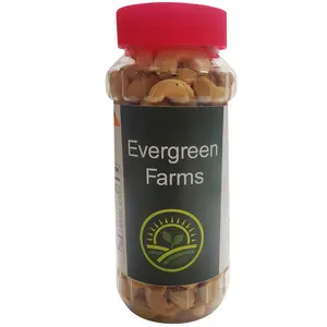 Evergreen Farms Fresh Roasted Light Brown Whole Cashews Cashew Nut (Kaju) in Pet Jar 250 Grams