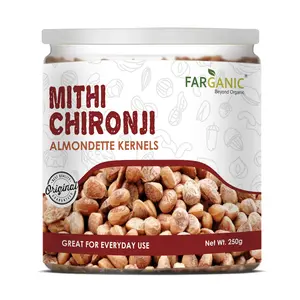 FARGANIC Mithi Chironji. Sweet Chironji Charoli Almondette Kernel Seeds (1000 Gram) 250x4