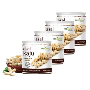Farganic Premium Whole Asal Cashew Kaju Nuts Dry Fruits W240 (1000 Gram)