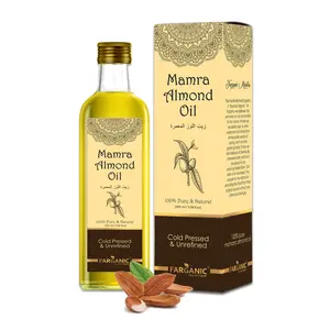 FARGANIC India's First Pure Asal Mamra Giri Almond Badam Tail Oil - Extra Virgin Quality (100 ml)