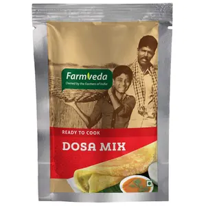 Farmveda Fresh Dosa Mix Powder 500g | Breakfast Meal Dosa Mix | Instant Dosa Mix |Organic Food from Farmveda. Dosa Breakfast Mix Saves Your Time Without Compromising On The Quality and Taste.