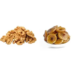 Fruitri Daily Need Dry Fruits Combo Pack {250g Walnut Kernels and 250g Fig (Anjeer)} 500g