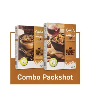 GAIA Muesli Combo Pack Nutty Delight 400 gm and Amaranth 400 gm (Super Saver Pack)