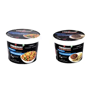 Freshway Ready to Eat Pack of 2 (Mexican Rice & Daal Makhani Rice) Ready to Eat Freeze Dried Products with No Added Preservative & Colors