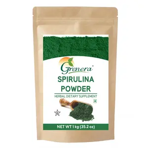 Grenera Pure Spirulina Powder | Protein Algae Superfood Supplement | Organically Grown 1 kg
