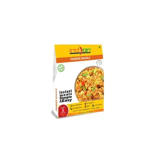 Indian Kitchen Foods Freeze Dried Gluten-Free Ready to Eat Paneer Bhurji| Instant Vegetarian Meal - Each Rehydrated Wt. 210 gm (Pack of 3)