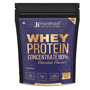 Hanman Nutritions Whey Protein Concentrate (Chocolate Flavored - 550 g)