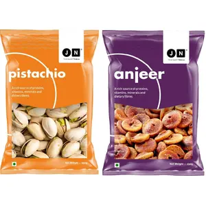JN Daily Needs Dry Fruits Combo 500 G (250*2) | | ( Roasted Pistachio( Salted) & Figs( Vacuum Packed) ) | | ( Pista & Anjeer) | | All Premium Dry Fruits | | Healthy & Fresh!!