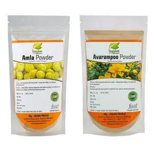 Jeyam Herbals Avarampoo Powder(200G) & Amla Powder(200G)