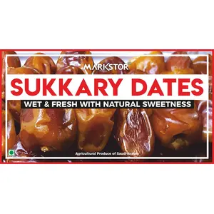 Markstor Sukkary Dates - 500g - Wet and Fresh with Natural Sweetness