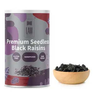 looms & weaves - Premium Seedless Black Raisins - 500 gm (250gm x 2)