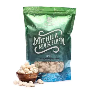 Mithila Naturals Premium Non-Toxic Makhana Phool Makhana (Foxnut/Lotus Seed) 2 X 200 g