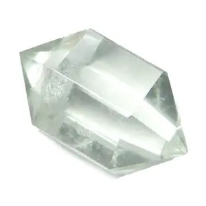 Nature's Crest Crystal Quartz (Sphatik) Herkimer Diamond Shaped Crystal for Vastu Healing Mediation Reiki & Pooja (1 Pc Pack)