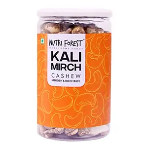 Nutri Forest Black Pepper Cashew Nuts / Kali mirch Roasted Cashews - Salted ( Kaju Offers) (200g)