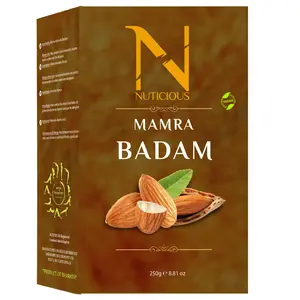 NUTICIOUS Gourmet Mamra Almonds / Badam (Mamra Almonds)250 GM