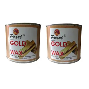 PMPEARL Gold Body Wax 600 grams pack of 2