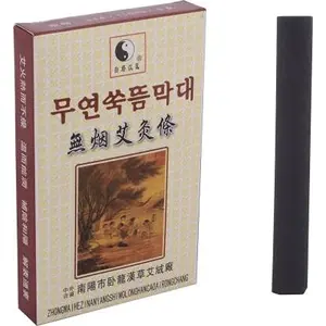R A PRODUCTS 5pcs box Traditional Smokeless Moxa Stick Roll 14 * 110mm Moxibustion HOTHU Massager (Black)