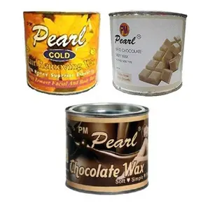 PMPEARL Wax Combo - Chocolate + Gold + White Chocolate Hair Removal Wax (600 gm)
