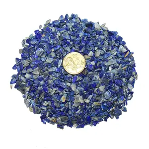Pyramid Tatva Granules - Lapis Lazuli Big Polished 500 Gm Natural Healing Chakra Balancing Crystal Stone