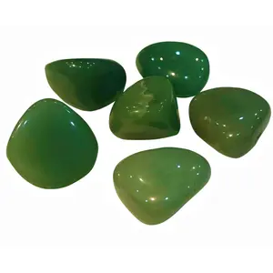 Sahib Healing Crystals Green Aventurine 450 Grams Tumble Stone for Reiki Vastu Correction and Wisdom