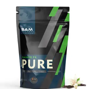 SamFit Pro Pure Gainer 3X -12g Protein per scoop - 750gm(Vanilla ) | Weight and Muscle Gainer