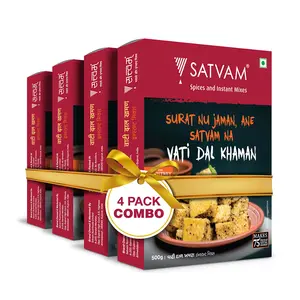 Satvam Vati Dal Khaman Instant Mix (Pack of 4)|(4*500g)