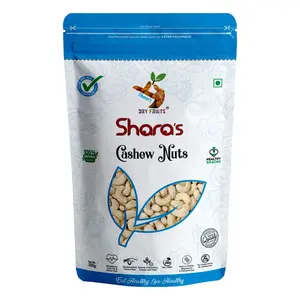 Shara's Dry Fruits Premium Cashew Nuts 250 Gm - Jumbo Size (W240)