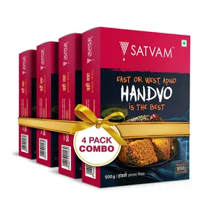 Satvam Handvo Instant Mix (Pack of 4)|(4*500g)
