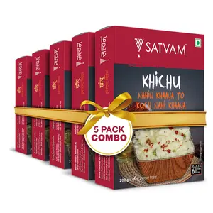 Satvam Khichu Instant Mix (Pack of 5) | (5*200g)