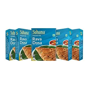 Suhana Rava Dosa Instant Mix 200g Box - Pack of 5